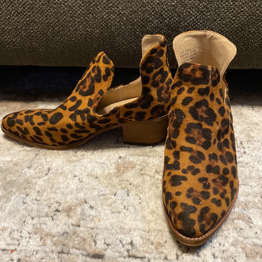 Leopard Print Booties - image 1